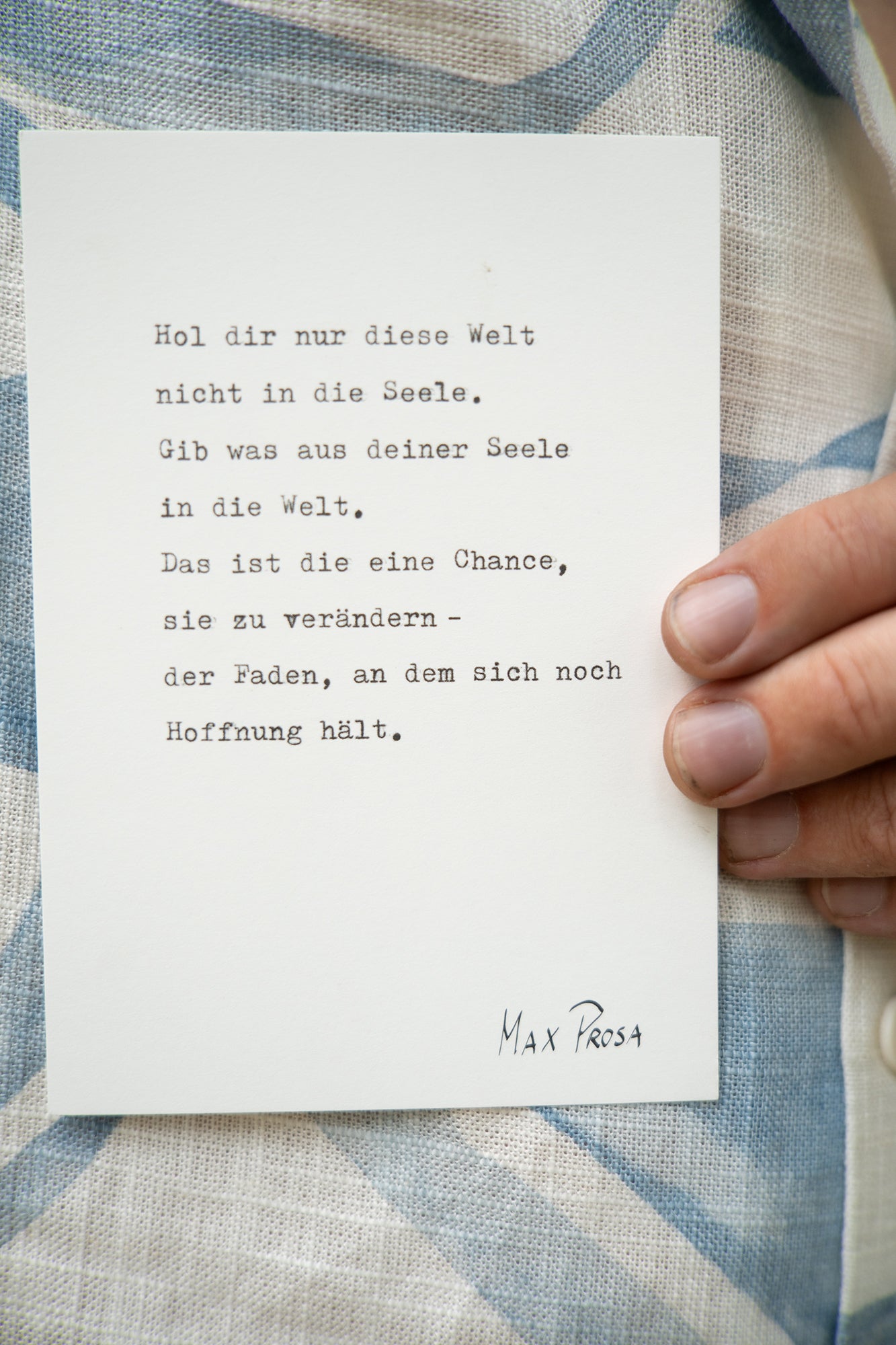 Postkarten Set - Gedichtzeilen Edition No.3