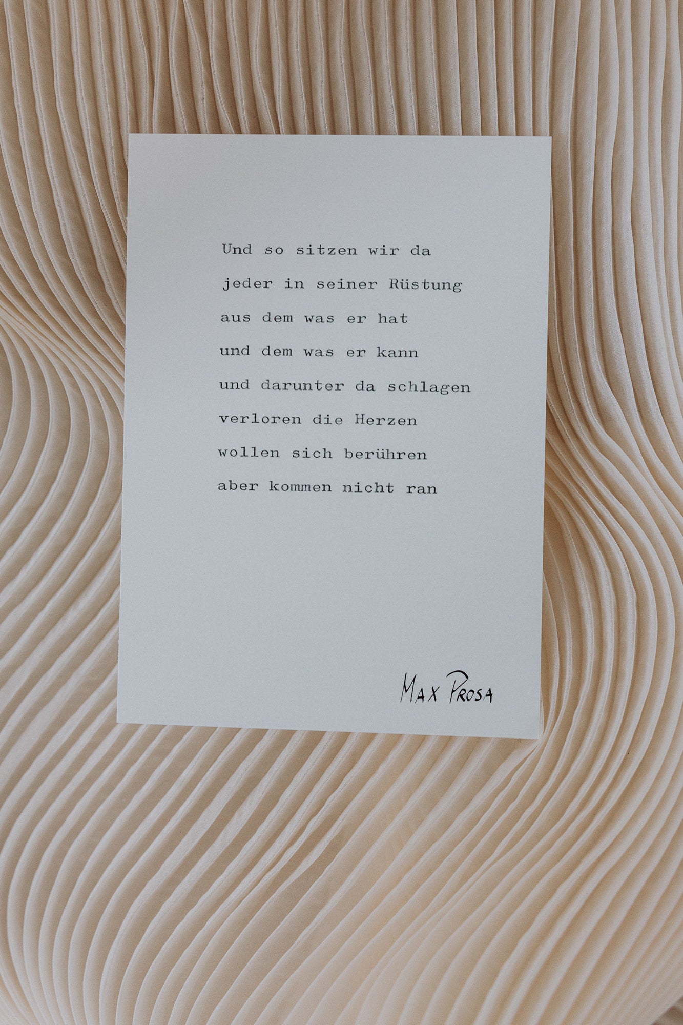 Postkarten Set - Gedichtzeilen Edition No.1
