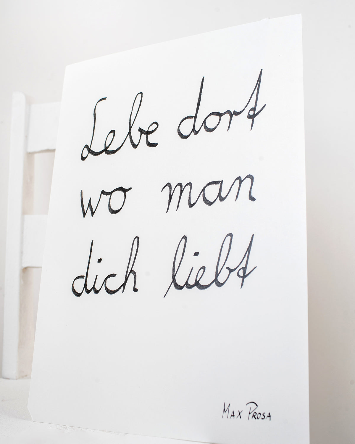 Poster "Lebe dort wo man dich liebt" (A3)