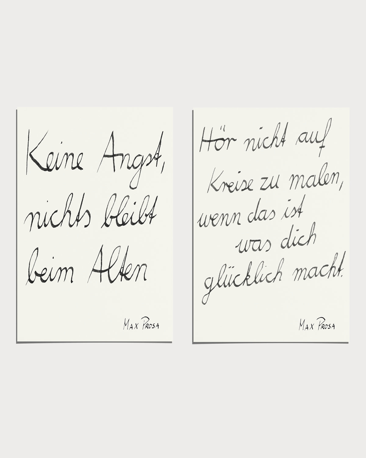 Postkarten Set - Songzeilen Edition No.1