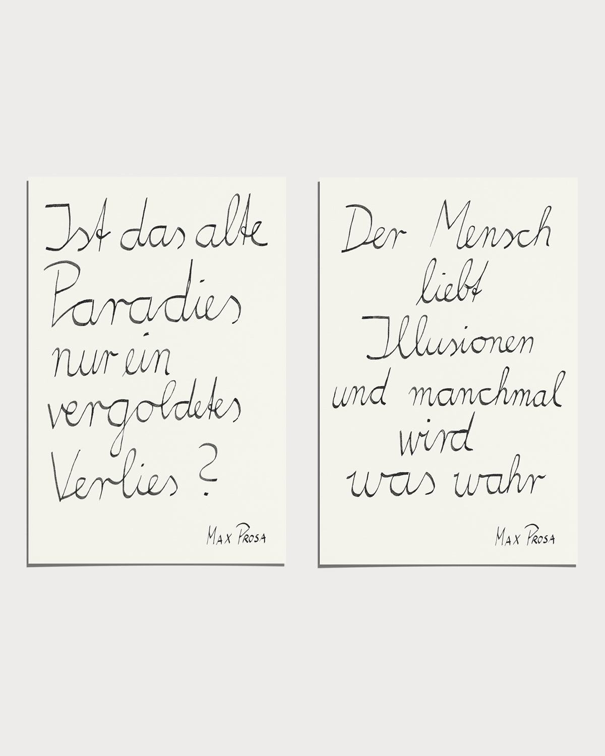 Postkarten Set - Songzeilen Edition No.2