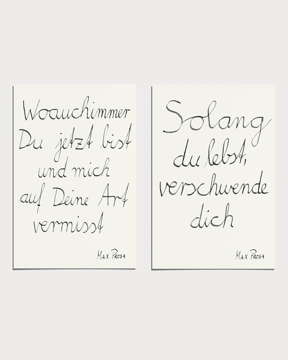 Postkarten Set - Songzeilen Edition No.2