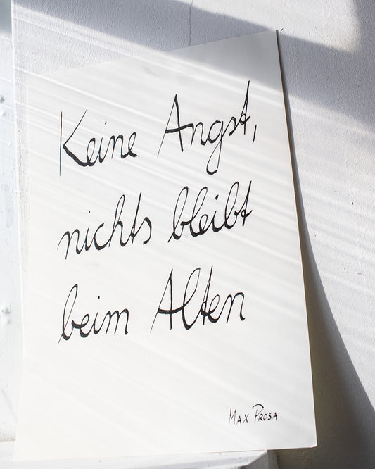 Poster "Keine Angst" (A3)